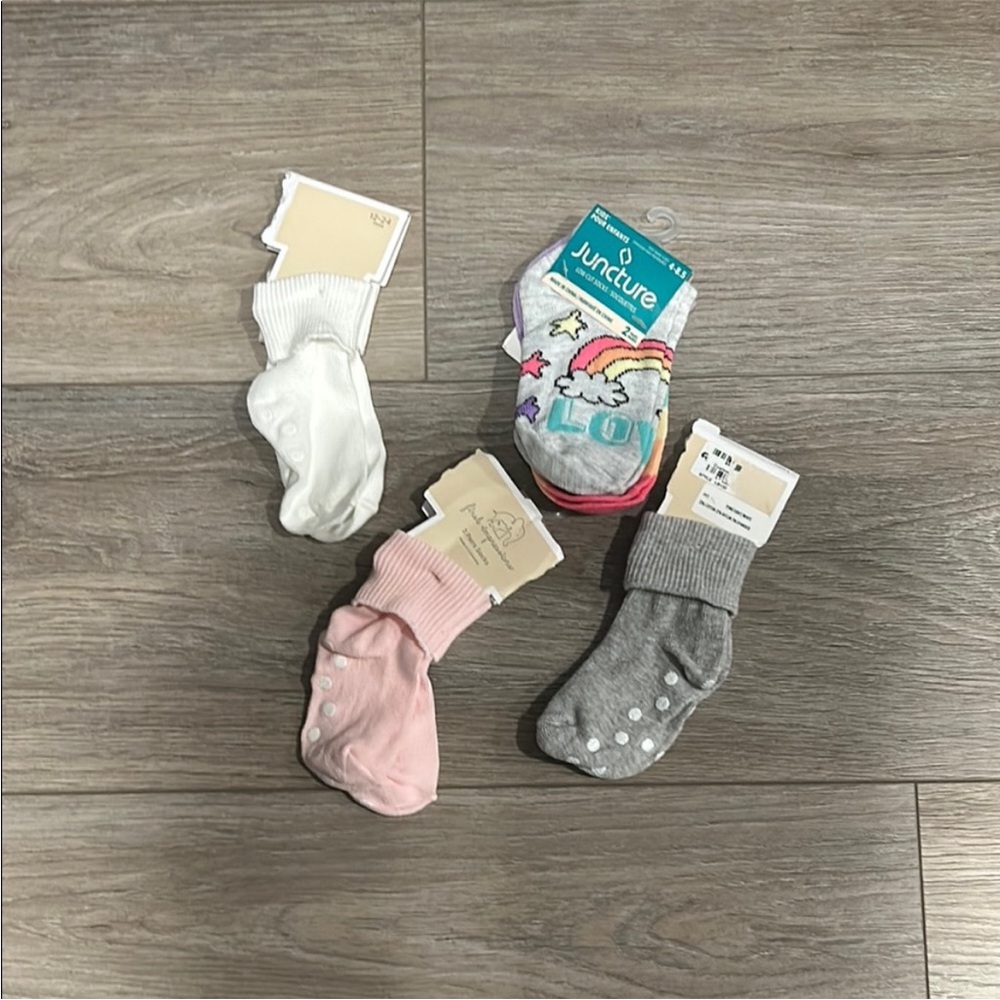 NWT Toddler Girls Variety‎ Colorful Socks Set